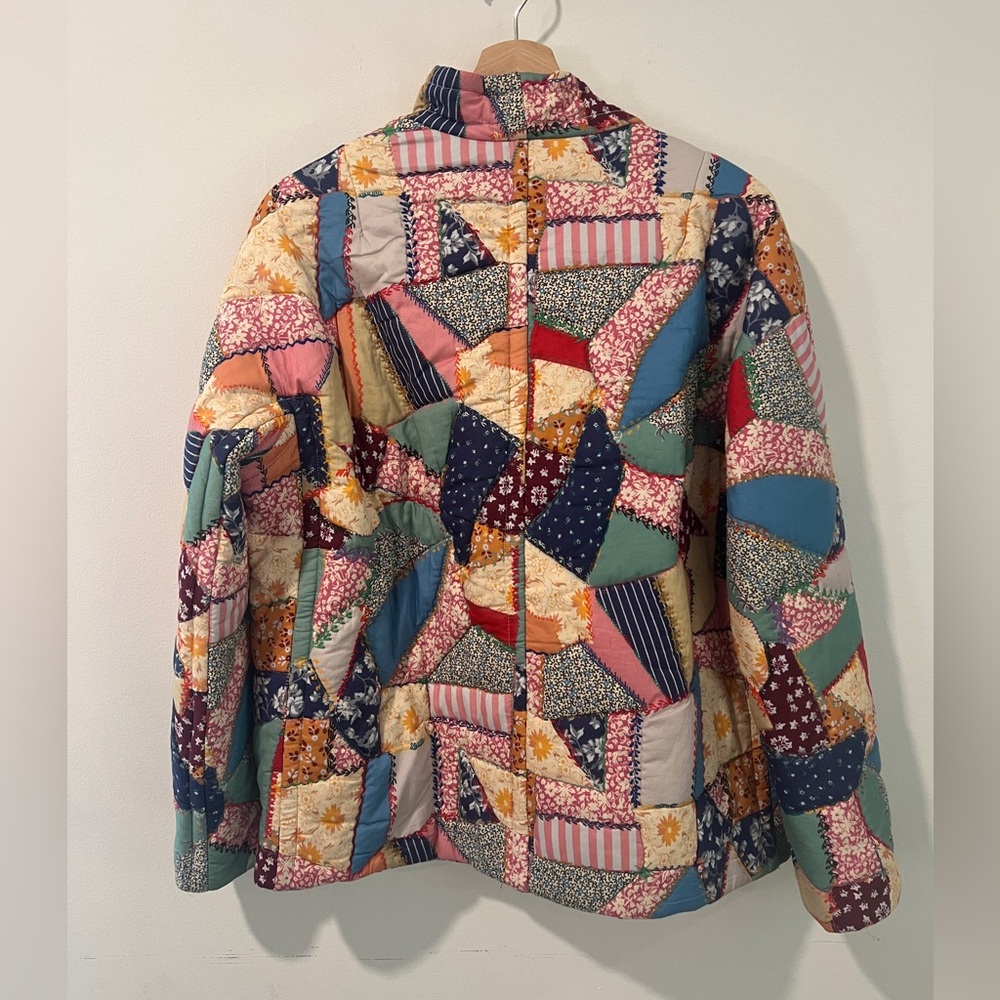 Sezane Multicolor Patchwork Jacket - image 2